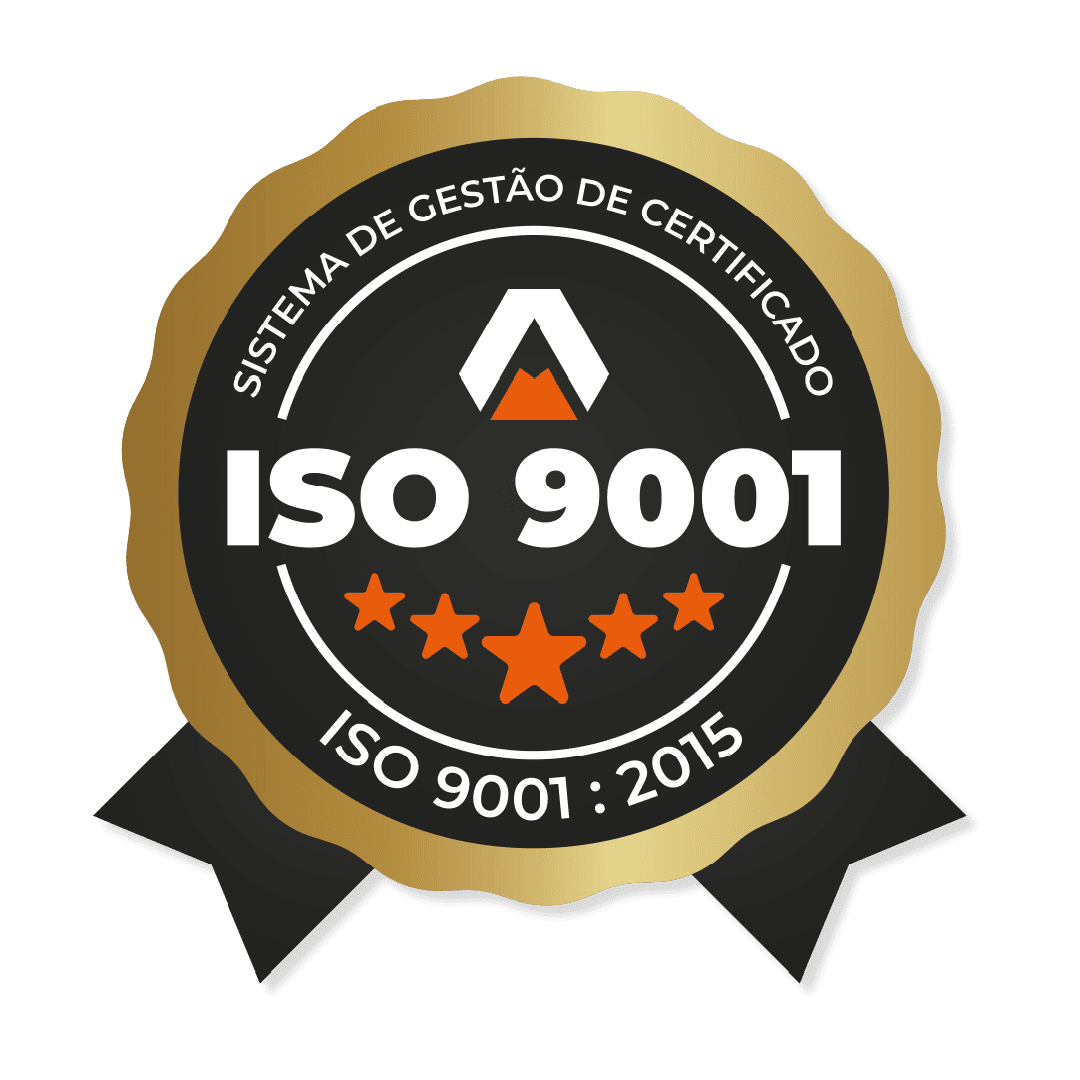 Selo de certificação ISO 9001 do Grupo Antomari